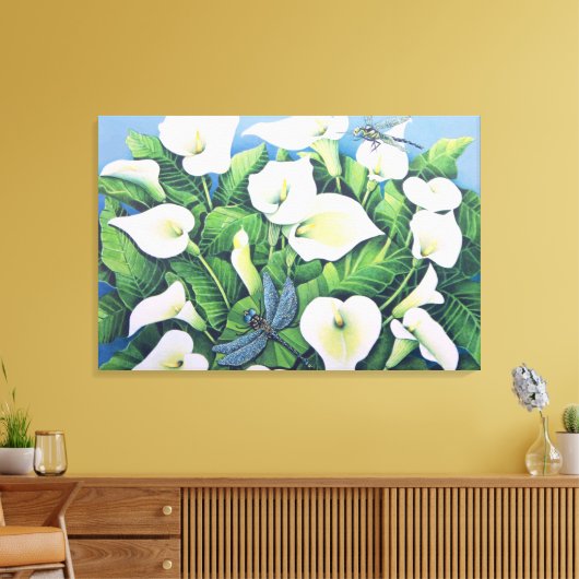 Dragon Flies Canvas Afdruk (Insitu (Woonkamer))