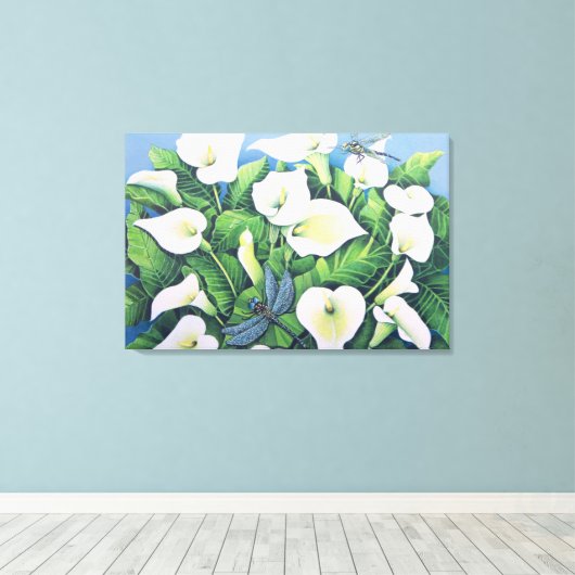 Dragon Flies Canvas Afdruk (Insitu (Houten vloer))