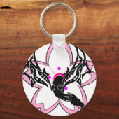 Dragon Flower Cherry Blossom Sleutelhanger (Voorkant)