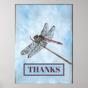 Dragon Fly, BEDANKT, voeg tekst toe Poster