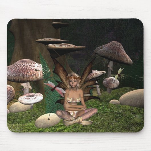 Dragon fly Fairy mousepad Muismat (Voorkant)
