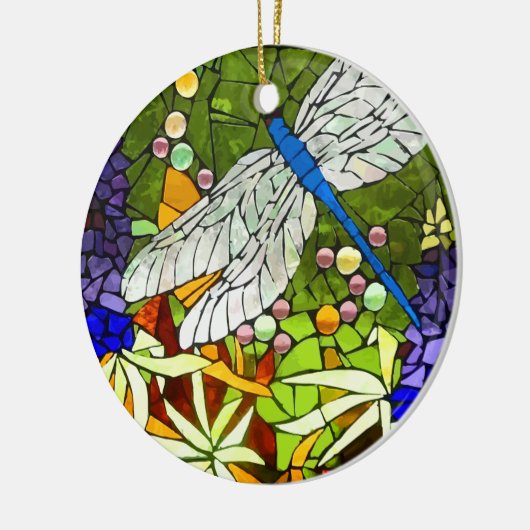 dragon-fly, libélula keramisch ornament (Links)