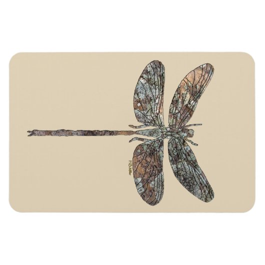 Dragon Fly Magneet (Horizontaal)