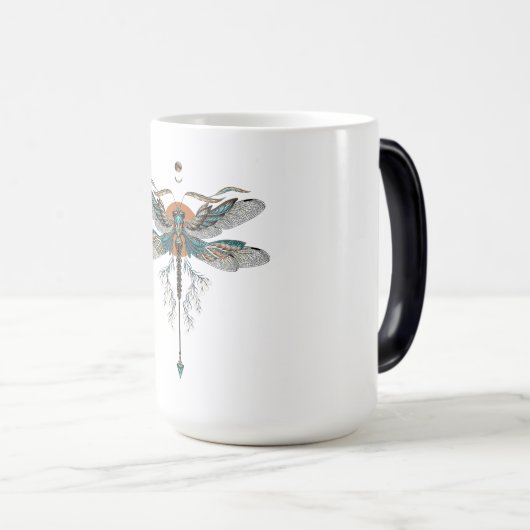 Dragon Fly Tattoo Magische Mok (Voorkant rechts)