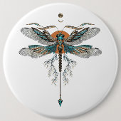 Dragon Fly Tattoo Ronde Button 6,0 Cm (Voorkant)