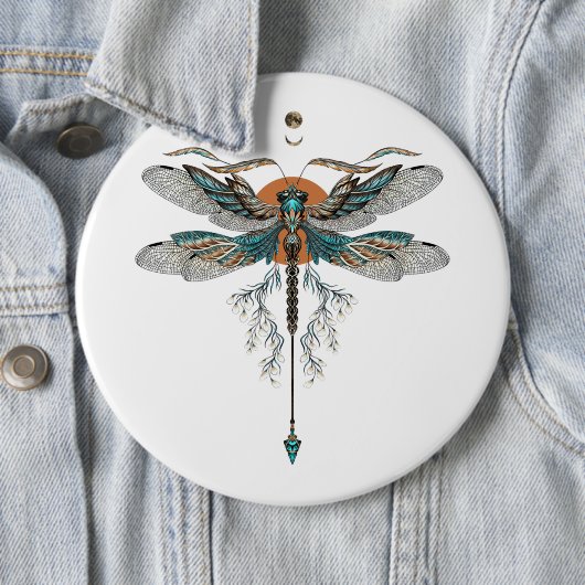 Dragon Fly Tattoo Ronde Button 6,0 Cm (In situ)