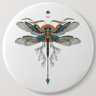 Dragon Fly Tattoo Ronde Button 6,0 Cm
