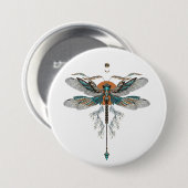 Dragon Fly Tattoo Ronde Button 7,6 Cm (Voorkant /achterkant)