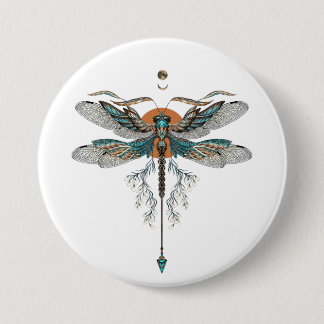 Dragon Fly Tattoo Ronde Button 7,6 Cm