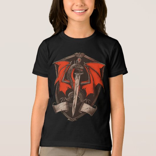 Dragon Fly Tri-blend T-shirt (Voorkant)