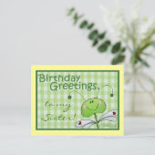 Dragon Fly Verjaardag personaliseren Briefkaart (Staand voorkant)