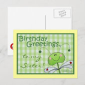Dragon Fly Verjaardag personaliseren Briefkaart (Voorkant / Achterkant)