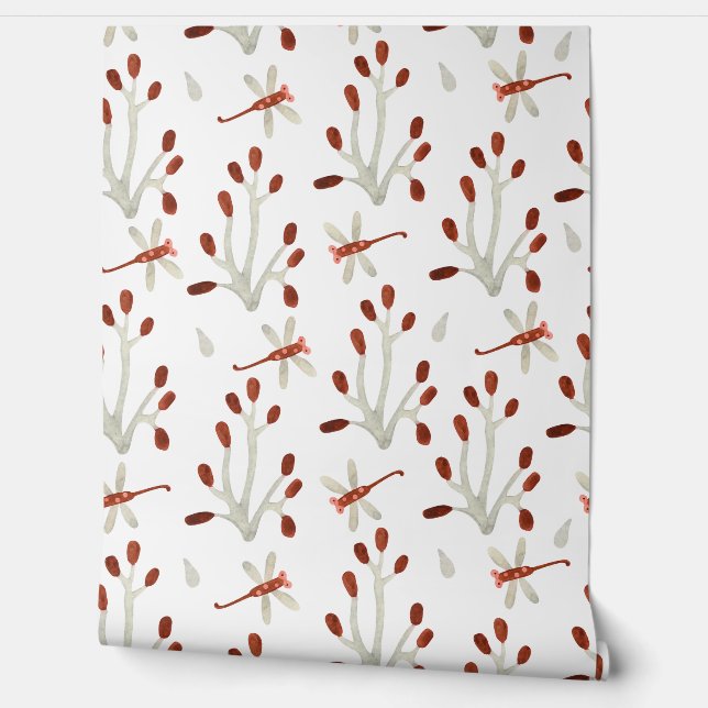 Dragon Fly Wallpaper Decor Behang (Afrollen)