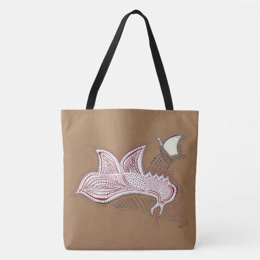 Dragon Flying Tote Bag (Voorkant)