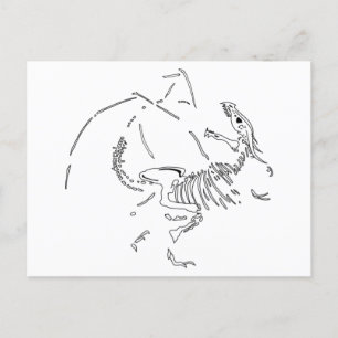 Dragon Fossils Briefkaart