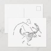 Dragon Fossils Briefkaart (Voorkant / Achterkant)