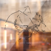 Dragon Fossils Raamsticker (Vel 2)