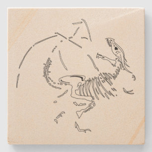 Dragon Fossils Stenen Onderzetter