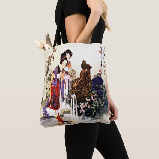 Dragon Fountain Canvas tas (Dichtbij)