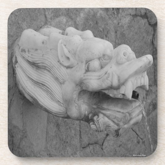 Dragon Fountain Cork Onderzetter (Voorkant)