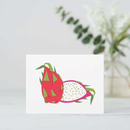 Dragon Fruit Briefkaart (Staand voorkant)