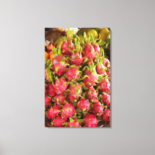 Dragon Fruit | Can Duoc Market Canvas Afdruk (Voorkant)