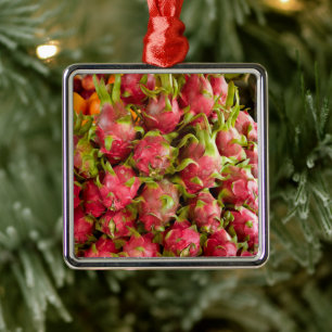 Dragon Fruit   Can Duoc Market Metalen Ornament