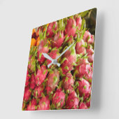 Dragon Fruit | Can Duoc Market Vierkante Klok (Hoek)