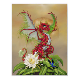 Dragon Fruit Dragon 8.5x11 Print Foto Afdruk