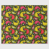 Dragon Fruit Dragons - tropisch feest Cadeaupapier (Vlak)