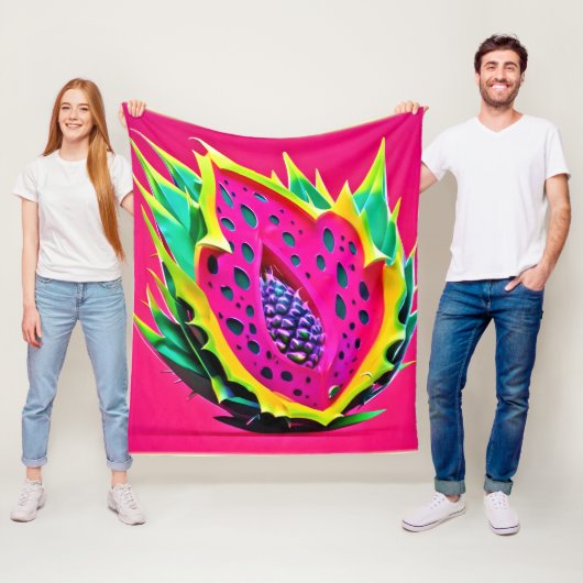 Dragon Fruit Dream Fleece Deken (In situ)