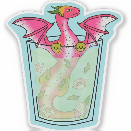 Dragon Fruit Drink Sticker (Voorkant)