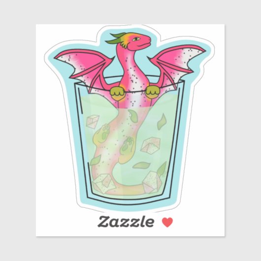 Dragon Fruit Drink Sticker (Vel)