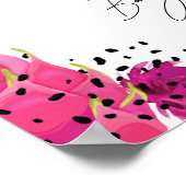 Dragon Fruit Elegant Baby Sprinkle Welkomstbord Poster (Hoek)