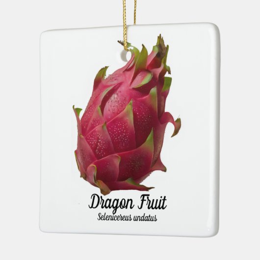 Dragon Fruit Keramisch Ornament (Links)
