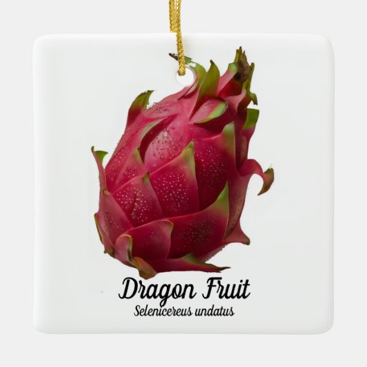 Dragon Fruit Keramisch Ornament (Voorkant)