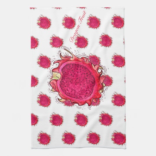 Dragon Fruit Kitchen Towels Theedoek (Verticaal)