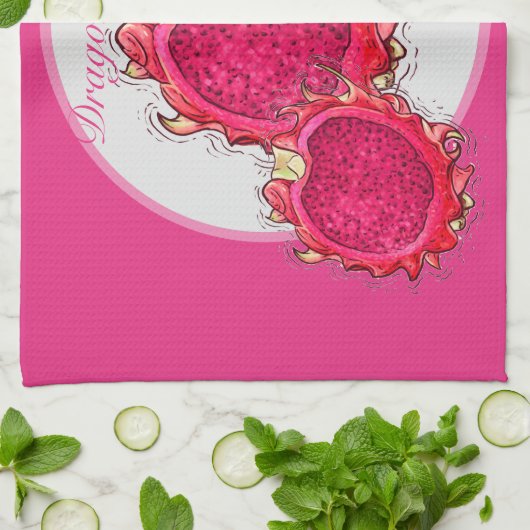Dragon Fruit Kitchen Towels Theedoek (Gevouwen)