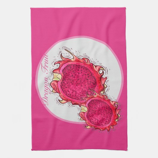 Dragon Fruit Kitchen Towels Theedoek (Verticaal)