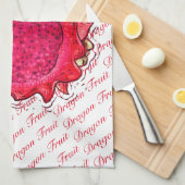 Dragon Fruit Kitchen Towels Theedoek (Quarter Fold)