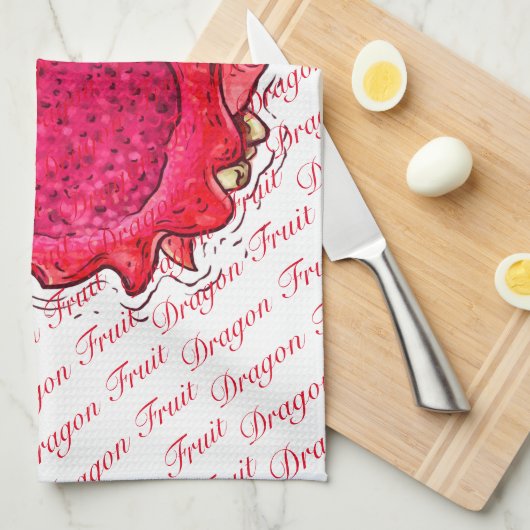 Dragon Fruit Kitchen Towels Theedoek (Quarter Fold)