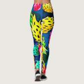 Dragon Fruit Pattern Art Leggings (Achterkant)