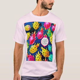 Dragon Fruit Pattern Art T-shirt