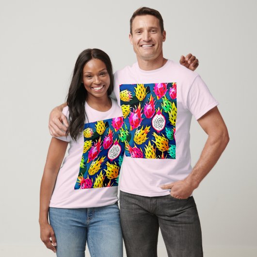 Dragon Fruit Pattern Art T-shirt (Unisex)