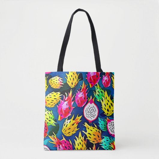 Dragon Fruit Pattern Art Tote Bag (Voorkant)