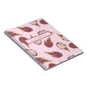 Dragon Fruit Pattern Tropical Personalized Custom Notitieboek (Rechterzijde)