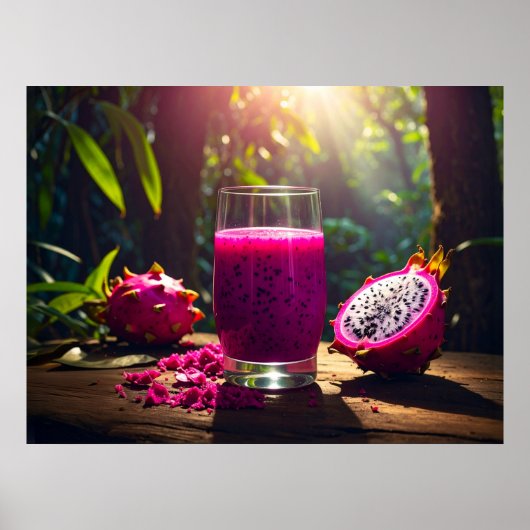 DRAGON FRUIT (Pitahaya) - EXOTIC FRUITS Poster (Voorkant)