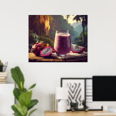 DRAGON FRUIT - PITAHAYA - EXOTIC FRUITS POSTER (Thuiskantoor)