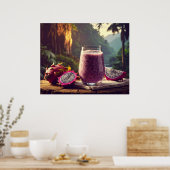 DRAGON FRUIT - PITAHAYA - EXOTIC FRUITS POSTER (Keuken)