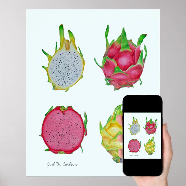 Dragon Fruit Poster | Zazzle.nl